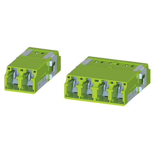 LC 紧凑型双/四联内置盖适配器